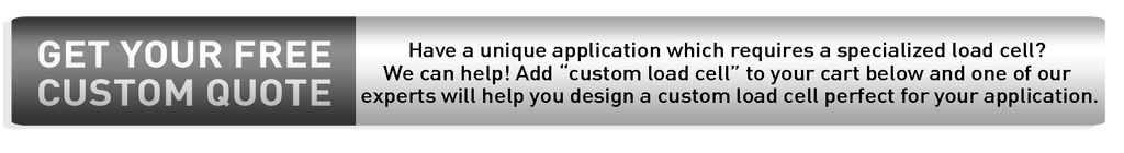 Graphic promoting custom load cell solutions from Load Cell Central