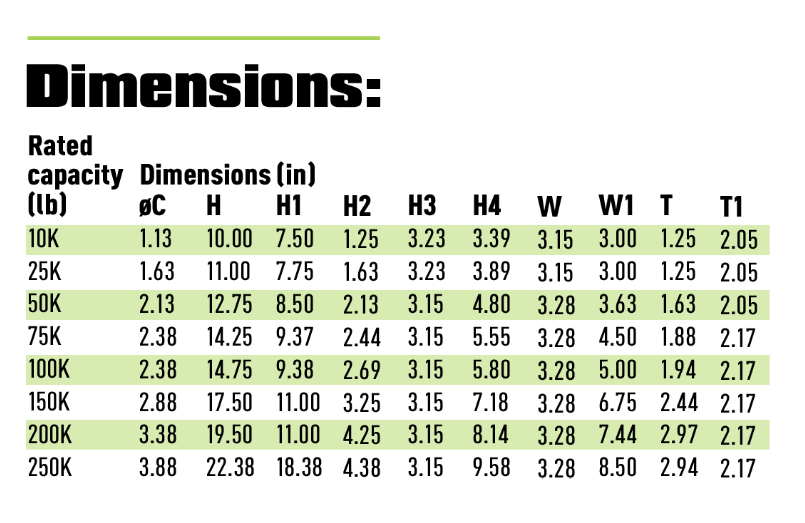 wl-ctl2 wireless tension link load cell dimensions
